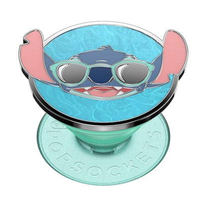 PopSockets Adhesive Phone Grip, Holder, Phone Stand, Disney Lilo & Stitch - Enamel Suns Out Stitch - color: Suns Out Stitch, style: Adhesive
