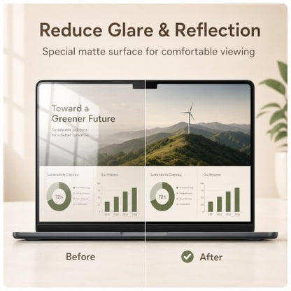 3 Pack Anti Glare Matte Screen Protector for MacBook Air 13 Inch