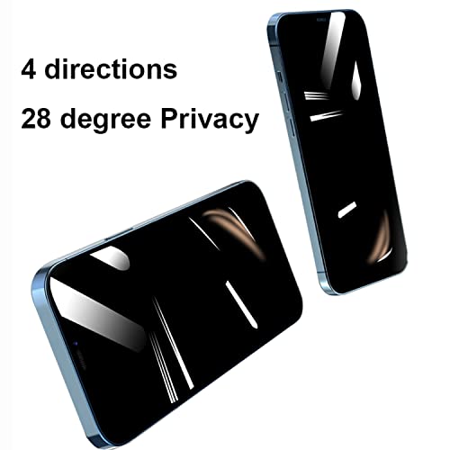 2 Pack 360 Degree Privacy Tempered Glass Suit for iPhone 14 Plus/iPhone 13 Pro Max Anti-Spy 4 Directions Screen Protector Film 4 Sides Anti-Peeping Anti-scratch 6.7 inch - size: For iPhone 13 Pro Max/ iPhone 14 Plus