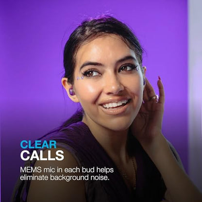 JLab Go Pop ANC True Wireless Earbuds with Dual Connect, Neon Green - color: Transparent Neon Green