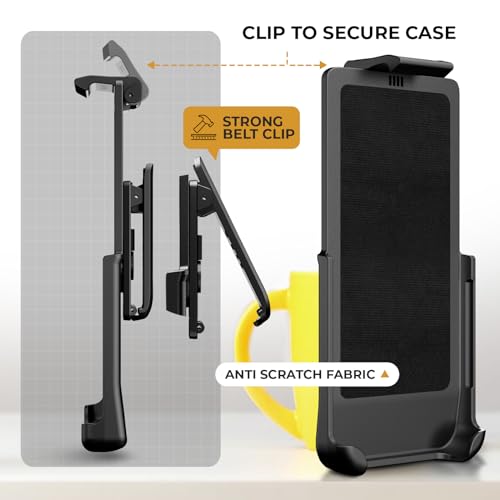 MOTIVE Heavy Duty Case for Samsung Galaxy s23 Ultra, Belt Clip | 6.8" | Bunker Series, Military Grade Multi-Layer Protection, PC/TPU Build, Sealed Port Cover, 20 ft Drop tested - size: S23 Ultra