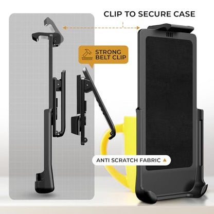 MOTIVE Heavy Duty Case for Samsung Galaxy s23 Ultra, Belt Clip | 6.8" | Bunker Series, Military Grade Multi-Layer Protection, PC/TPU Build, Sealed Port Cover, 20 ft Drop tested - size: S23 Ultra