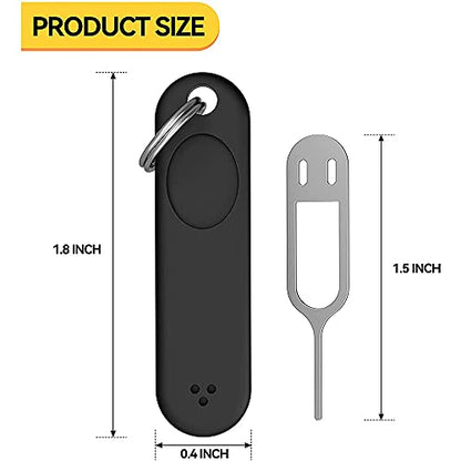 6Pcs SIM Card Removal Tool-Sim Card Tray Pin Eject Removal Tool Needle Opener Ejector,with Removable Key Chain,Black, 500169860A3
