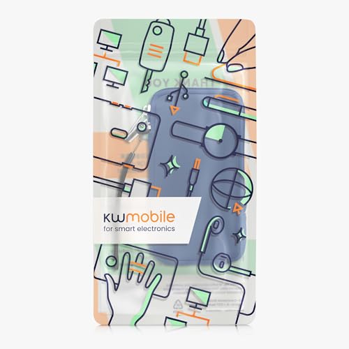 kwmobile Universal Phone Pouch Size XL - 6.7/6.8" - Neoprene Smartphone Pouch with Zip - Water-Repellent Mobile Phone Case - Sleeve in Baltic Blue - color: Baltic Blue, size: XL - 6.7/6.8"