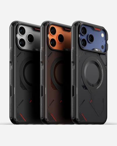 Aulumu A17 iPhone 17 Pro Max Case | MagSafe Compatible | Touch-Sensitive Buttons | Integrated Drop Protection | Military-Grade Outdoor Design Black - size: iPhone 17 Pro Max