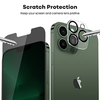 JETech Privacy Screen Protector for iPhone 13 Pro, 2+2 Pack - size: iPhone 13 Pro