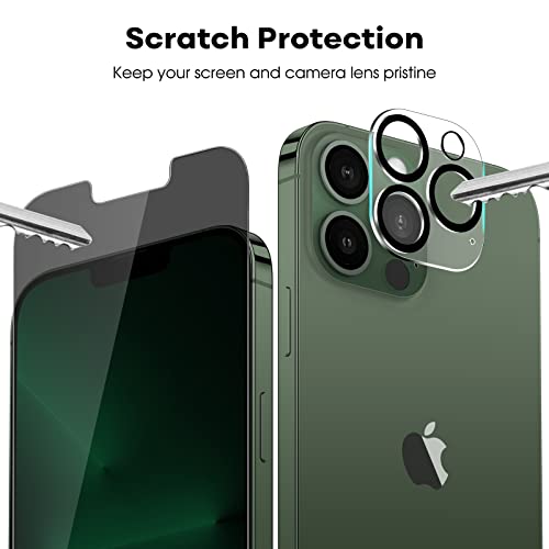 JETech Privacy Screen Protector for iPhone 13 Pro, 2+2 Pack - size: iPhone 13 Pro