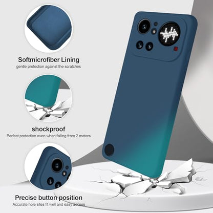 GiiYoon Silicone Case for Nothing Phone 4a Pro, Blue - color: Blue, size: Nothing Phone 4a Pro