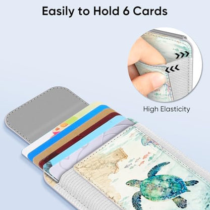 FINPAC MagSafe Wallet Magnetic Card Wallet Holder for Women Men - color: Underwater World