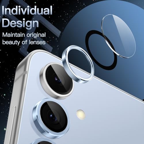 JETech Camera Lens Protector for Samsung Galaxy S24 FE, Blue, 1 Set - color: Blue
