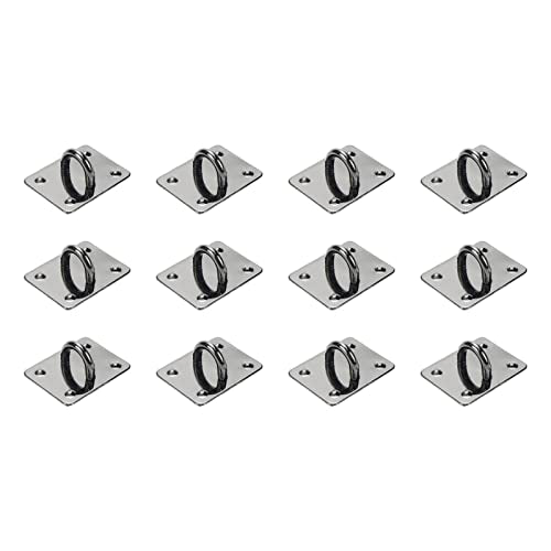 12Pcs Phone Charm Hook Adhesive (Black, Square Shaped) - style: Square Shaped, Black
