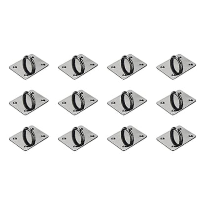 12Pcs Phone Charm Hook Adhesive (Black, Square Shaped) - style: Square Shaped, Black