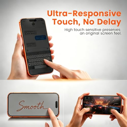 Privacy Screen Protector for iPhone 17 Pro Max Dust-Free Tray 2-Pack