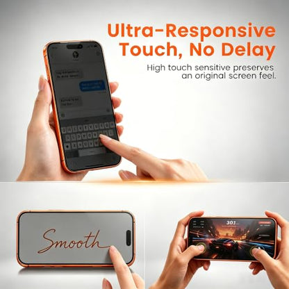 Privacy Screen Protector for iPhone 17 Pro Max Dust-Free Tray 2-Pack