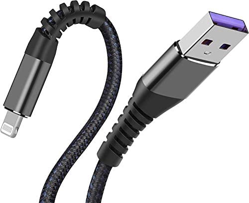 [ Apple Certified 2pack ] iPhone Charger,Lightning Cable, Fast Charging Cables for Apple iPhone 12/11/11Pro/11Max/ X/XS/XR/XS Max/8/7/6/5S/SE/iPad Mini Air (3ft, Grey) - color: Grey, size: 3foot