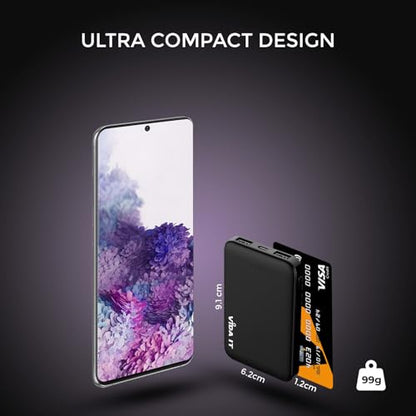 Vida IT 2-Pack Ultra Compact Power Bank Battery Pack for Heated Vest Jacket Coat Scarf Socks, 5000mAh USB Power Pack Portable Charger for iPhone Samsung Android Phone, Lightweight and Small 2A 5V DC - color: [2-Pack] Power Bank