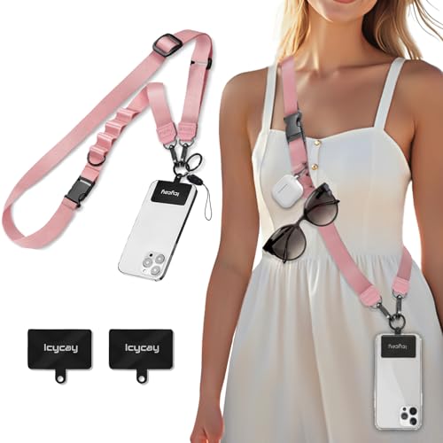 Icycay Phone Lanyard Crossbody Strap Neck Adjustable Teacher Women Solid - color: 1 Solid Color