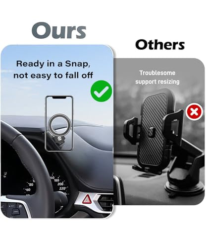 Car Phone Holder for Toyota Sienna 2021-2025 Accessories Adjustable Cell Phone Mount Compatible with MagSafe Hands-Free 360 Degree Rotation Does Not Affect Air Vent