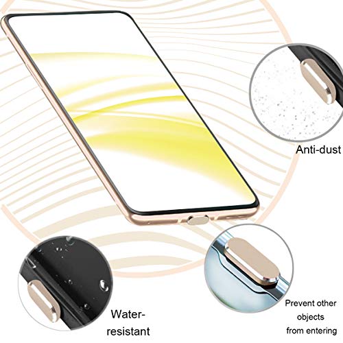 USB C Dust Plugs Charging Port Cover Caps, 2 PCS (Gold) - color: Gold