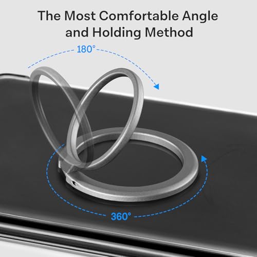 CoBak Magnetic Metal Ring Holder for Phone/Kindle/Tablet - color: Gray Ring