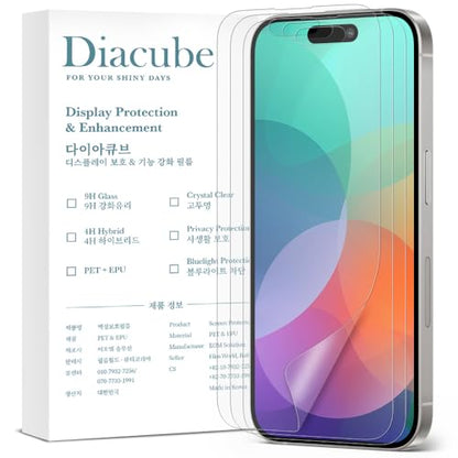 3-Pack Anti Glare Matte Screen Protector Compatible with iPhone 17 Air, Break-Resistant PET EPU Film, Anti Fingerprint, Silky Touch, Dust Free & Easy Installation with Alignment Jig - size: iPhone 17 Air