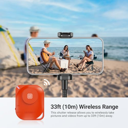NEEWER BASICS Phone Tripod Stand with Flexible Arm & Reversible Legs, Aluminum Office Table Bedside Smartphone Clip Clamp Holder Mount Compatible with iPhone Samsung Android for Video Recording, ST014