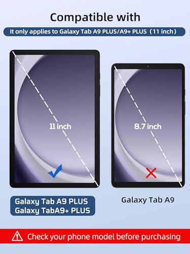 2 Pack Paperfeel Screen Protector for Samsung galaxy Tab A9 Plus [11 inch] 2023,Matte PET Film for galaxy Tab A9+ 5g (SM-X210/X216/X218), Anti-glare,Write and Draw Like on Paper,Touch Sensitive - size: A9 Plus/A9+ [11 inch]