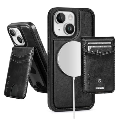 SkyEagle for iPhone 14 Plus Wallet Case with Card Holder,Black - color: Black, size: iPhone 14 Plus - 6.7"