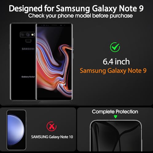 3 Pack TPU Privacy Screen Protector for Samsung Galaxy Note 9 6.4" - size: Samsung Galaxy Note 9