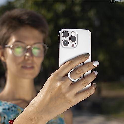 4 Pcs Cell Phone Grips, Clear Acrylic, 360° Rotation, 3 Colors