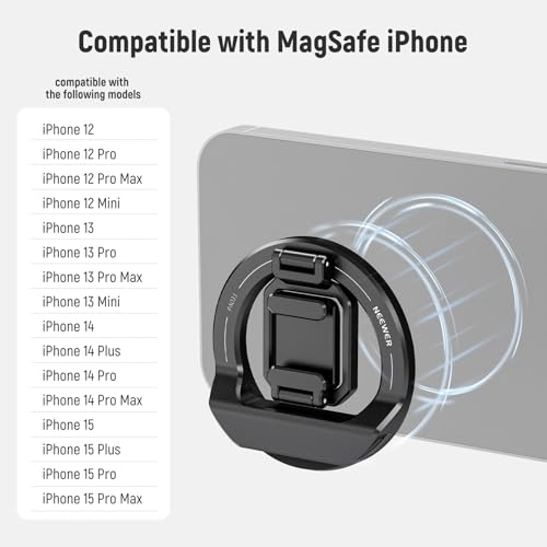 NEEWER Foldable Continuity Camera Mount with Cold Shoe for MagSafe iPhone 15 Pro Max 14 13 12 MacBook Air 13" M1, MacBook Air 2018-2020, MacBook Pro 13" M1/M2, MacBook Pro 13" 2017-2020, PA031 - style: PA031