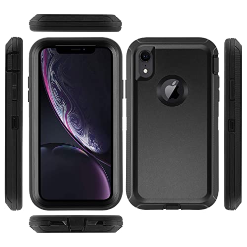 Co-Goldguard Case for iPhone XR Case 3-Layer Heavy Duty Bumper Cover Military Grade Drop Protection Shockproof Phone Case for iPhone XR 6.1 Black - color: Black01