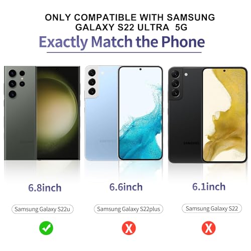 3 Pack Curved Tempered Glass Screen Protector for Samsung Galaxy S22 Ultra 5G, HD Clear, Scratch Resistant, Fingerprint ID Friendly, 6.8-inch, 3 Pieces - color: s22Ultra