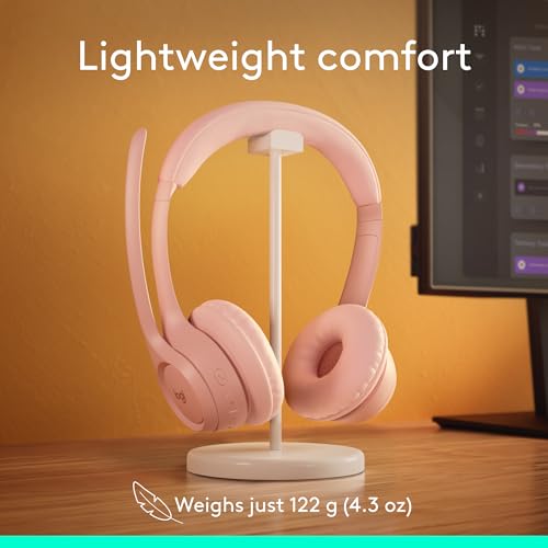 Logitech Zone 300 Wireless Bluetooth Headset with Noise Canceling - Rose - color: Rose