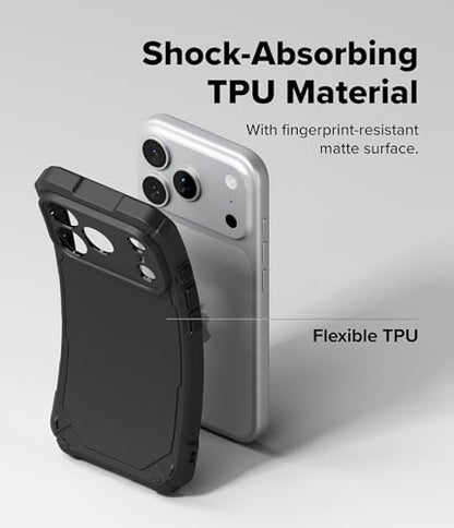 Ringke for iPhone 17 Pro Max Case [Rugged Gear Magnetic Black] - color: Magnetic Black, size: iPhone 17 Pro Max