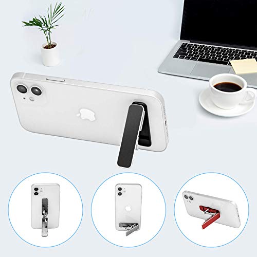 DWTB Phone Kickstand,Multi-Angle Aluminum Cell Phone Kickstand Attachment(Adjustable Angle)(Vertical and Horizontal Stand) Black