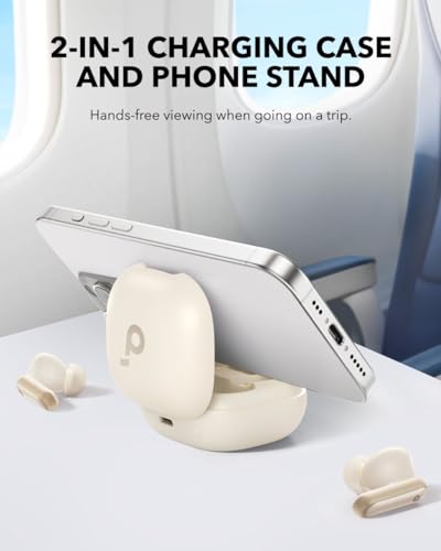 Soundcore P40i by Anker Noise Cancelling Earbuds with Adaptive ANC - color: Oat White