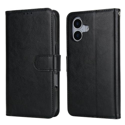 Bocasal Detachable Wallet Case Card Holder for iPhone 17, Black | RFID Blocking Kickstand Card Slots Holder PU Leather Magnetic Shockproof Wrist Strap Removable Flip Protective Cover 6.3 inch - color: Black