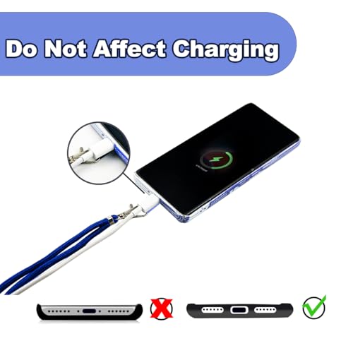 8 Packs Cell Phone Lanyards for Around The Neck,Adjustable Crossbody Phone Strap,Lanyard Phone Holder - color: Blue
