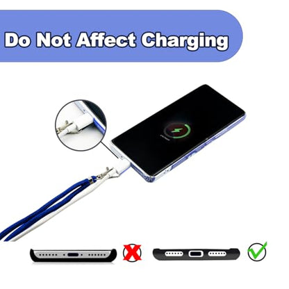 8 Packs Cell Phone Lanyards for Around The Neck,Adjustable Crossbody Phone Strap,Lanyard Phone Holder - color: Blue