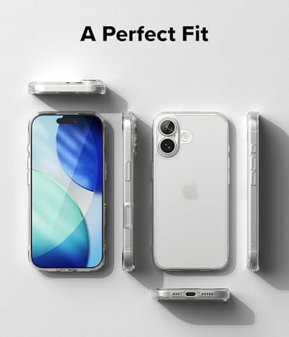 Ringke for iPhone 17 Case [Fusion Matte Clear] | Oil & Dirt Resistant, Anti-Fingerprint Technology Prevents Oily Smudges, Frosted Coating Feels Velvety Soft - size: iPhone 17