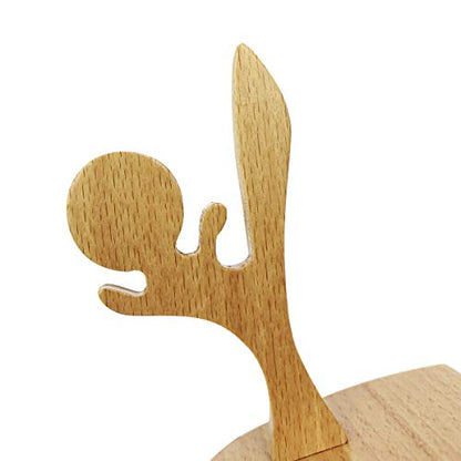 Cartoon Cell Phone Holder Stand Wooden Smartphone Desk Holder for All Mobile Phones Animal Phone Stand Desk Ornament - color: kung fu