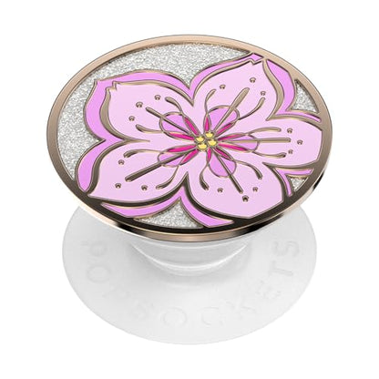 PopSockets Adhesive Phone Grip, Holder- Cherry Blossom - color: Glitter Blossom, style: Adhesive
