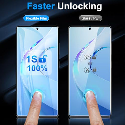 LYWHL 3 Pack for Samsung Galaxy S25 Ultra Screen Protector [Like Original Fingerprint Unlock], Real Invisible Self-Healing Protective Film [Not Glass], HD Clear, Case Friendly, Scratch-Resistant - size: 6.9 inch - Samsung Galaxy S25 Ultra
