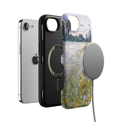 Casely iPhone 16e Case | Monet's Summer Landscape | The Met Museum | Bold Protective Design | Compatible with MagSafe - color: Monet's Summer Landscape | The Met Museum