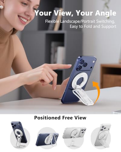 for Magsafe Phone Grip & Magnetic Ring Holder - color: Silver