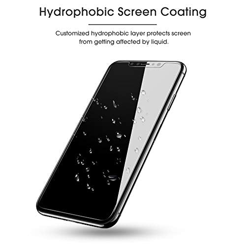 OMOTON Pack of 4 Tempered Glass Screen Protector Film for iPhone 11 Pro/X/XS [Installation Kit Provided] Anti-Scratch, Easy Installation, Bubble-Free, Transparent [5.8 Inches/5.8 Inches) - size: iPhone X
