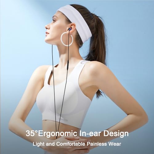 USB C Headphones Wired Earbuds for iPhone 18 Pro Max 17/Samsung S26 - color: Purple