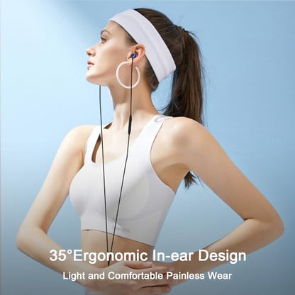 USB C Headphones Wired Earbuds for iPhone 18 Pro Max 17/Samsung S26 - color: Purple