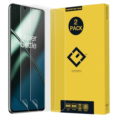 2 Pack Soft Hydrogel Screen Protector (Not Tempered Glass) Ultra-Thin HD Clear Full Coverage Screen Protector Film for One Plus 11 5G.